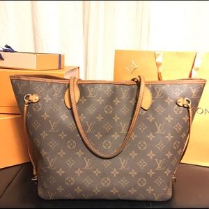 Authentic Louis Vuitton Neverfull MM monogram